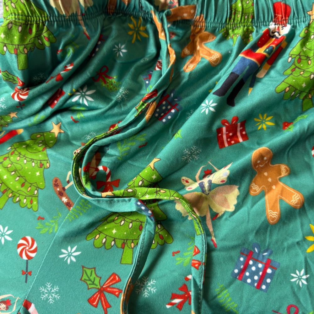 Unbranded Pajama Set Women 2XL Green‎ Nutcracker Santa Gingerbread Christmas PJ - Picture 15 of 16